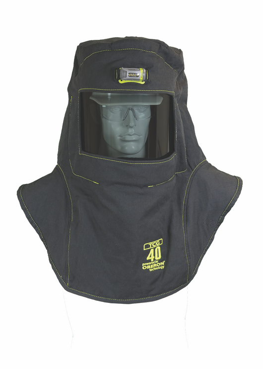 TCG40 Series Ultralight Arc Flash Hood & Hard Cap with HVSL