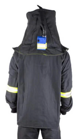 *75 Cal Premium, Ultralight Arc Flash Suit Set PLUS Hood Ventilation System and Hood Lamp