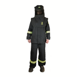 *40 Cal Premium, Ultralight Arc Flash Suit Set PLUS Hood Ventilation System and Hood Lamp and Escape Strap