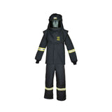 *75 Cal Premium, Ultralight Arc Flash Suit Set PLUS Hood Ventilation System and Hood Lamp