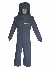 LAN4 Series Arc Flash Hood & Coverall Suit Set with HVSL
